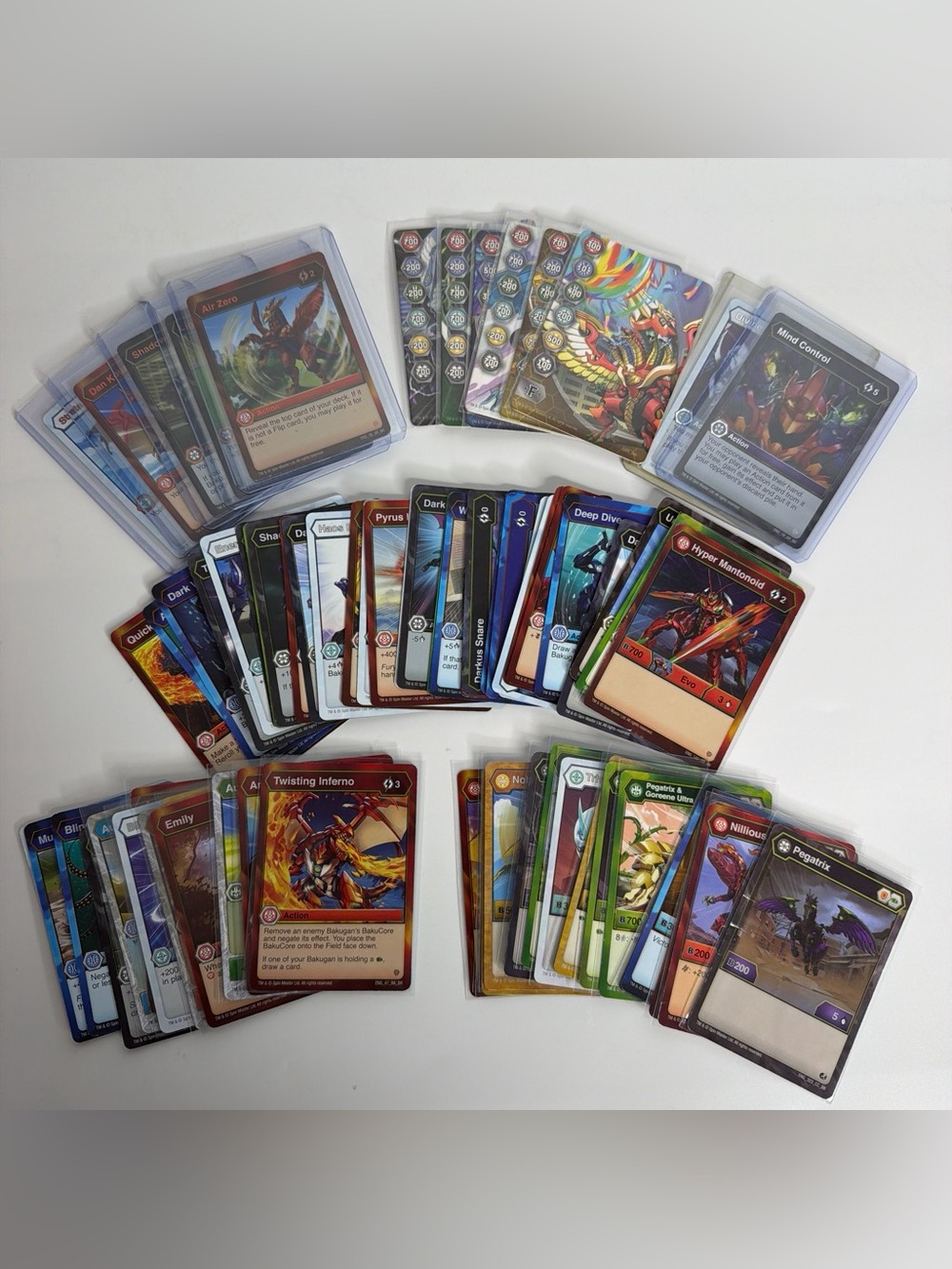 Bakugan TCG 74 Card Lot AR SR Metal Gate Cards